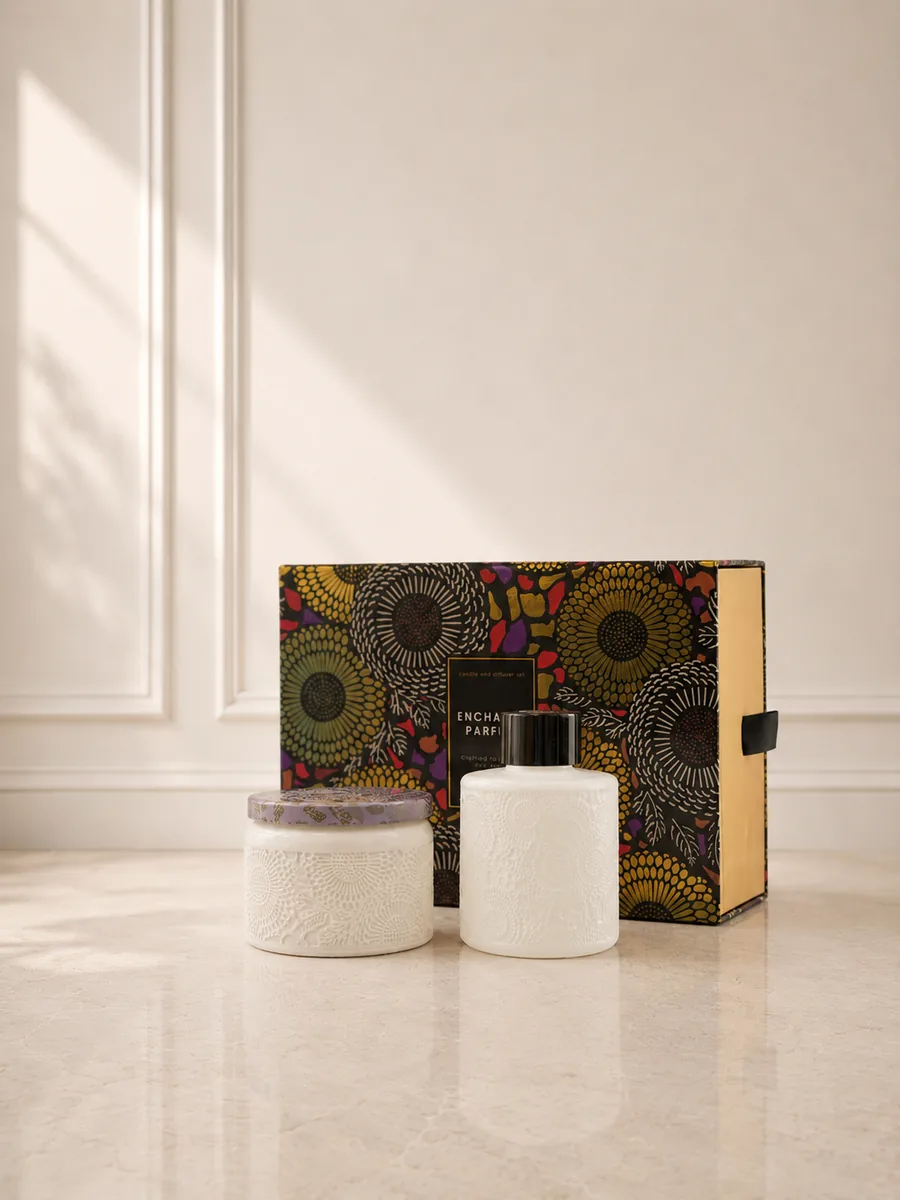 ENCHANTÉ PARFUM — SET VELA y DIFUSOR Gardenia Paradise